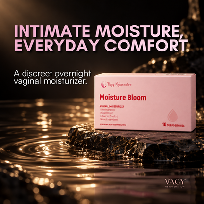 MOISTURE BLOOM – Cápsulas hidratantes vaginales de ácido hialurónico